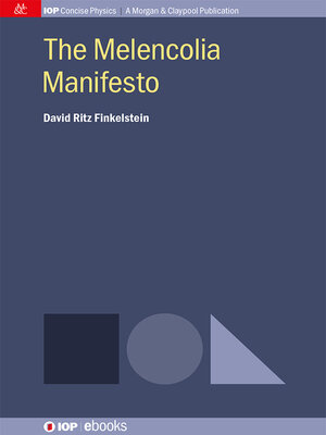 cover image of The Melencolia Manifesto